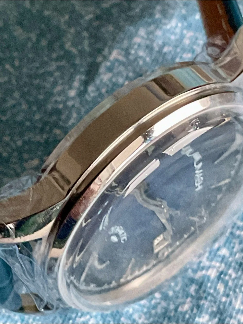 Brand New Superb Blue Radiant Dial Oumashi Cocktail Watch w Date